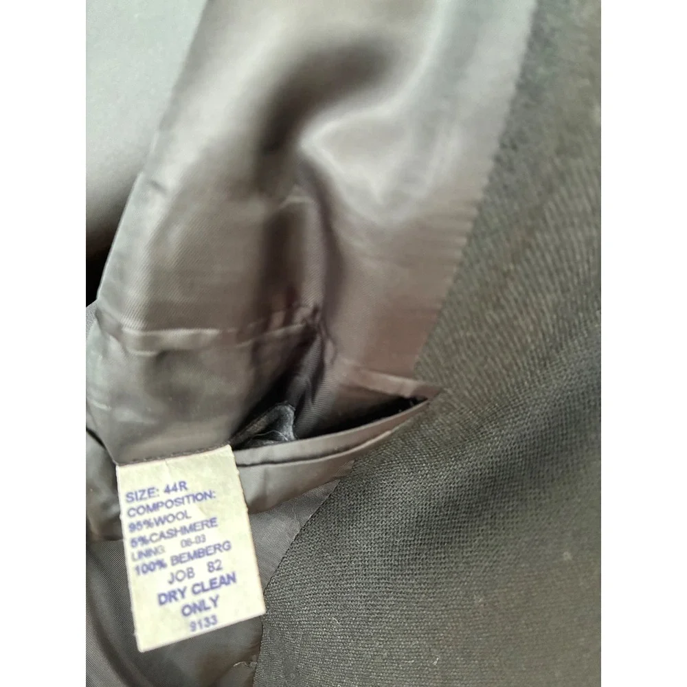 JOS. A. BANK‎ Signature Collection Mens Black Wool Cashmere Blazer Jacket 44R